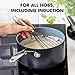 GreenPan Valencia Pro Ceramic Nonstick 1.66QT & 3.3QT Saucepan Pots with Lids Set, Hard Anodized PFAS-Free Cookware, Induction Ready & All Cooktops, Soup & Sauce, Dishwasher & Oven Safe to 600F, Gray