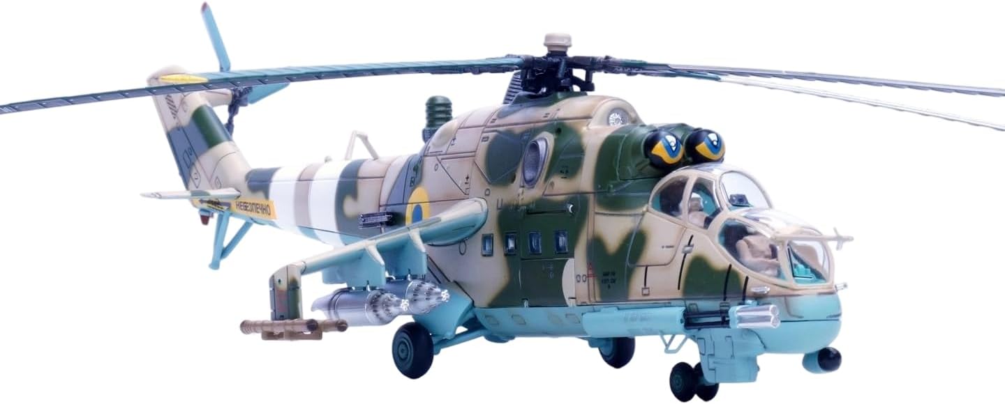 Panzerkampf 14005PJ Mi-24P Helicopter Ukrainian Air Force 1/72 Diecast Model New in Stock