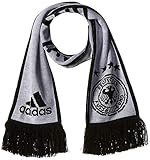 Diseño ligero adidas DFB Scarf H Bufanda de Deporte, Unisex Adulto, White/Black/LGH Solid Grey, OSFM