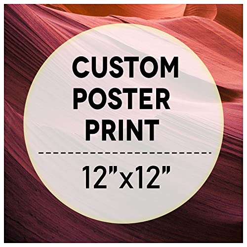 wall26 Custom Poster Prints - Upload Your Image/Photo, Personalized Photo to Poster Printing, Durable and Waterproof, Home Decor Wall Art Prints - 12x12 inches