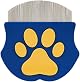 猫 犬 コーム ペスルーム 櫛 ステンレス製 犬猫兼用 丸型ヘッド 犬用涙やけ除去用くし 肌にやさしい 痒み止め 長毛短毛兼用 痛くない 美容ブラシ お手入れ用品 (濃藍)
