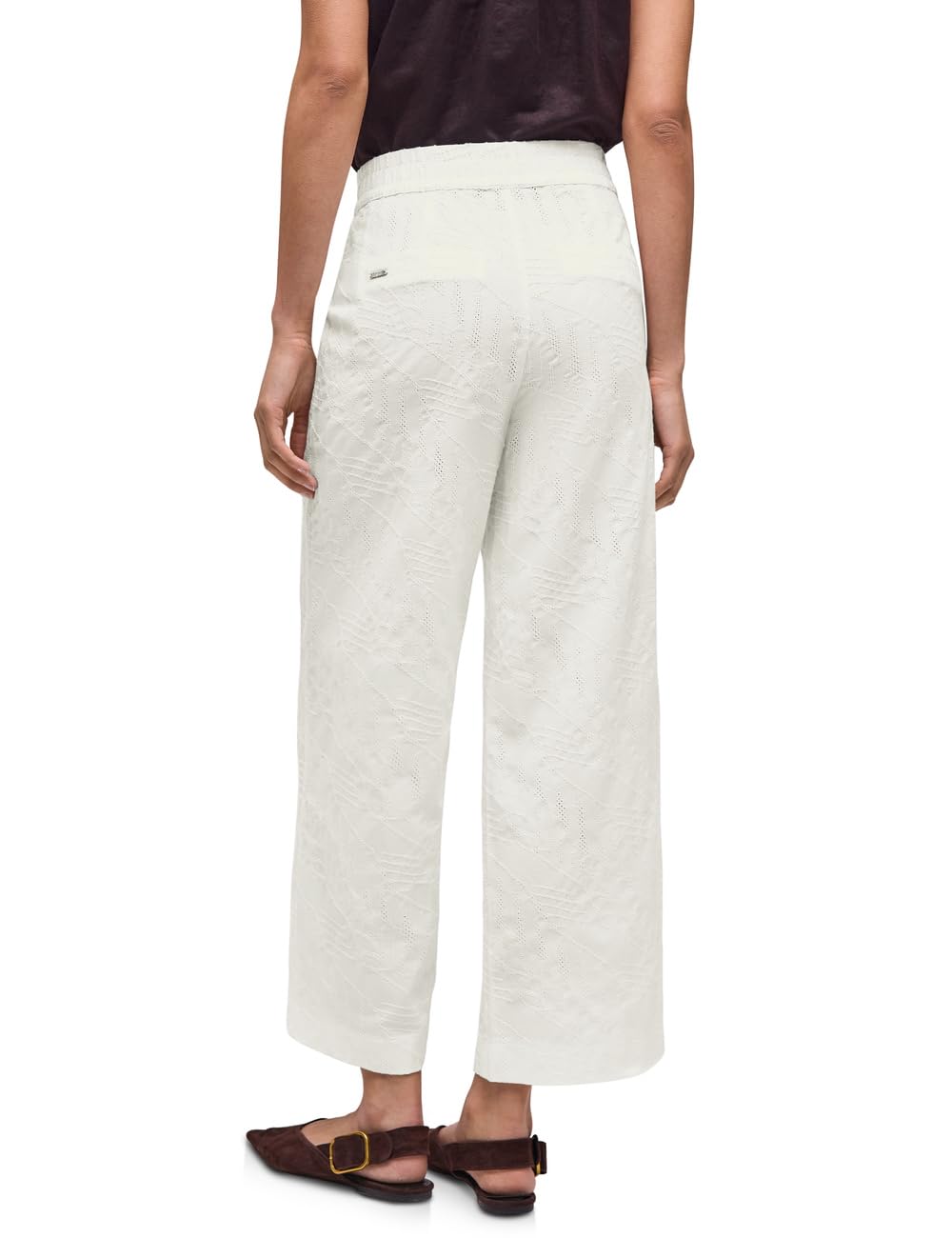 Street One Damen Wide Leg Jacquard Hose 3818204