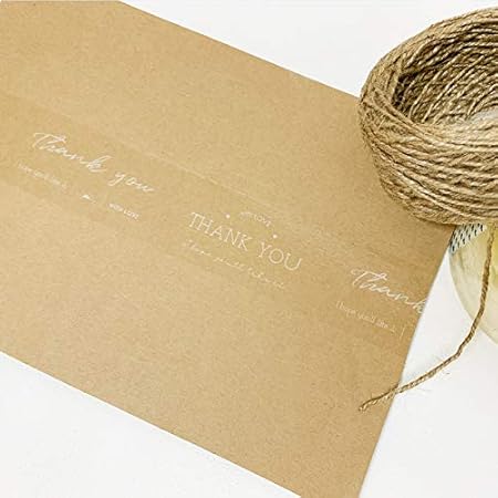 Amazon 梱包テープ 透明 おしゃれ Thank You 48mmx100m Oppテープ Design Packing Tape リボン テープ 文房具 オフィス用品