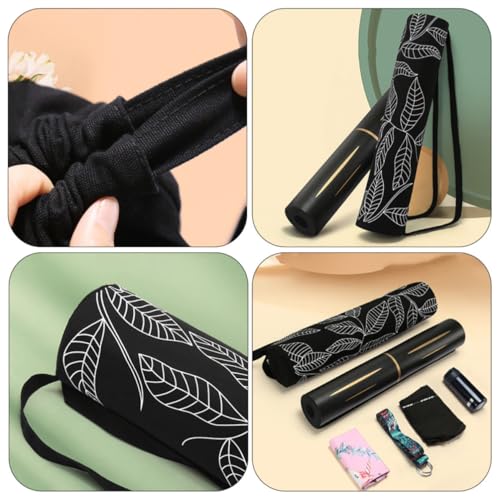 Bolsa de yoga de algodón resistente con cordón ajustable para esterilla 3