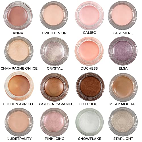 Mommy Makeup Any Wear Creme In Crystal (A Pale Shimmering Pewter) | The Ultimate Multi-Tasking Cosmetic For Your Eyes, Cheeks & Lips | Waterproof, Smudge-Proof Cream Eye Shadow #TOP5
