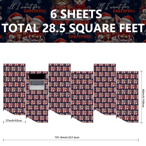 Funny Cat  Chrsitmas Wrapping Paper - image 6