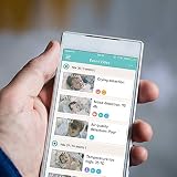 HogoR Lollipop Baby Monitor z True Crying Detection (Cotton Candy) - Inteligentna kamera WiFi, audio i śledzenie snu