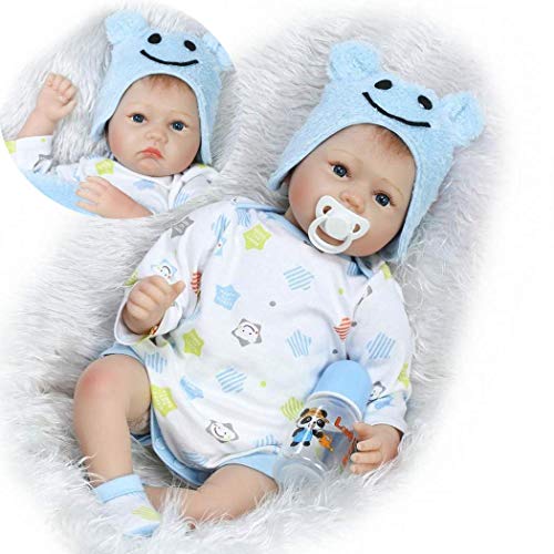 ZIY IUI 22 "55 cm Reborn Baby Doll Vinilo de Silicona Suave Hecho a Mano Realista Newborn Doll Baby Playmate Navidad