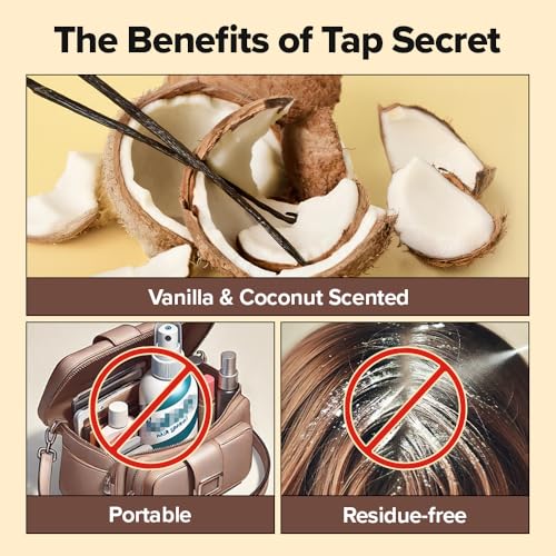 Image of I DEW CARE Tap Secret Mattifying Dry Shampoo Powder - Vanilla & Coconut