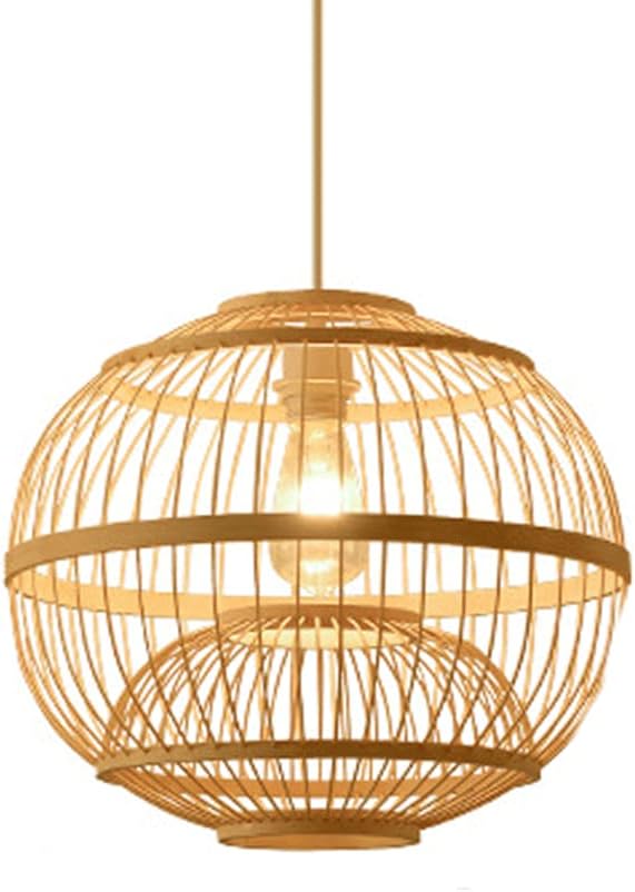 Chandelier, Chandelier Bamboo Pendant Lamp Creative Personality Dining Room Ceiling Decoration Hanging Light Landscape Decoration Retro Scene Chandelier B&B Japanese Lantern Tea House Chandelier(B-40C