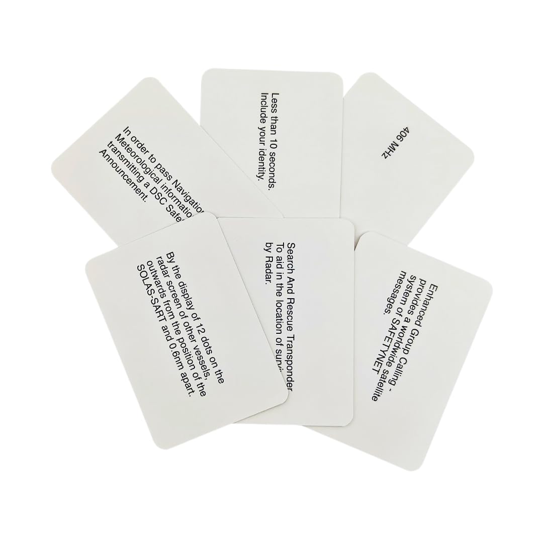Marine Flip Cards – Marine-Radio – nautische Lernkarten für Studium, Revision und Ausbildung RYA/MCA/ICC
