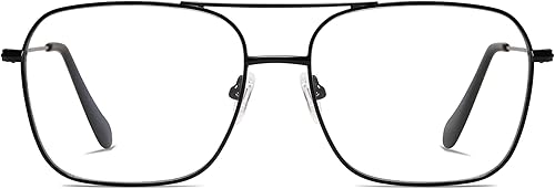 Lentes de lectura retro para mujeres y hombres, aviador, cuadrado, luz azul, computadora de lectura para mujer, lector 1.50 2.00 AM6076