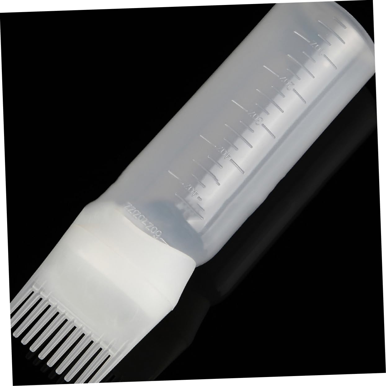 Angoily Barbers 4 Pack Hair Dye Bottle Comb Hair Root Applicator for Easy Dyeing