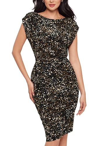 Body by Miraclesuit Women's Ikati Bali Shaping Mini Dress, Brown/Multi, X-Small