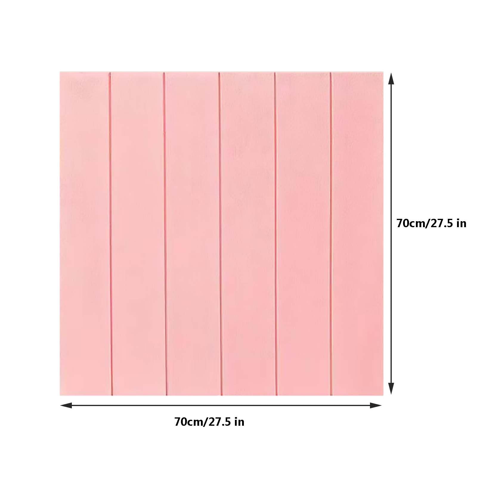Pannelli da parete 3D effetto mattoni, piastrelle autoadesive in schiuma per camera da letto, soggiorno, cucina, rosa, 70 x 70 cm, 10 pezzi (4,9 mq)