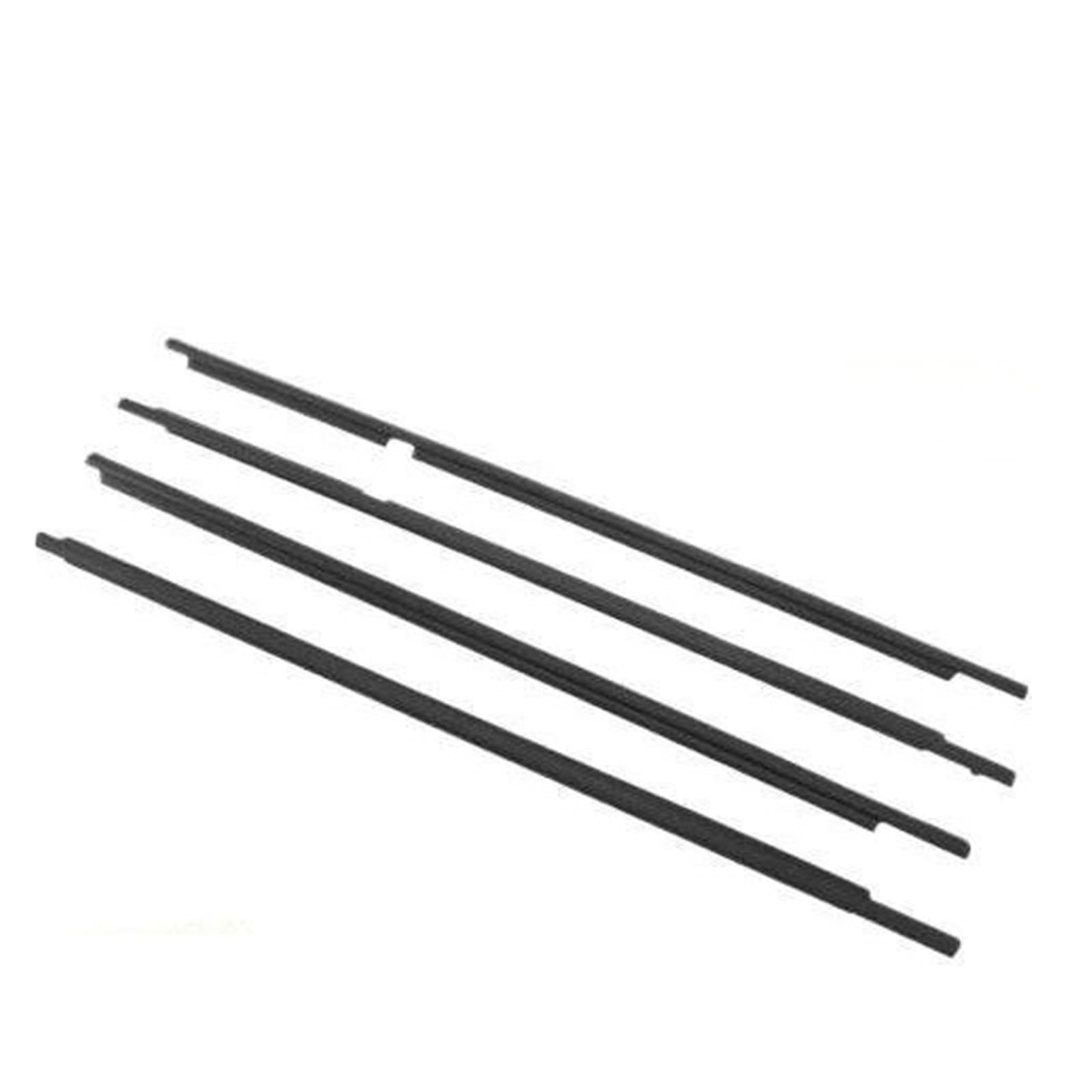 Blnetu One Color For Toyota For 4Runner 2003-2007 68161-35060 4 Pcs Outside Black Window Glass Weatherstrip Seal Trim Rubber 91.5Cm 94Cm Car Weather Stripping