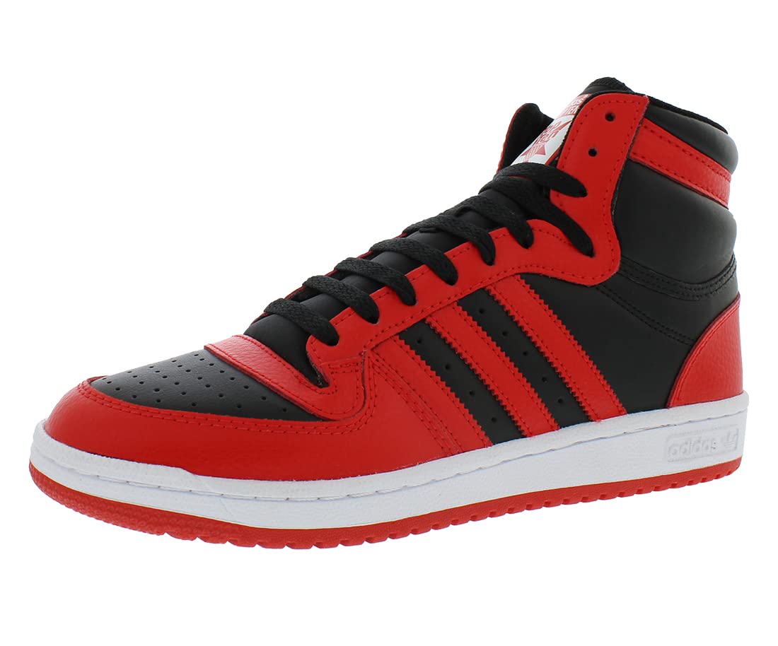 Adidasoriginals Mens Top Ten Red Bulls Sneaker Black Red White