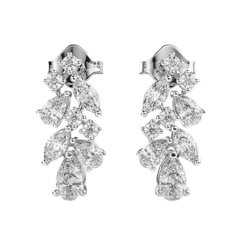 Pendentifs en argent sterling 925 plaqué or et pierres mixtes éclatantes