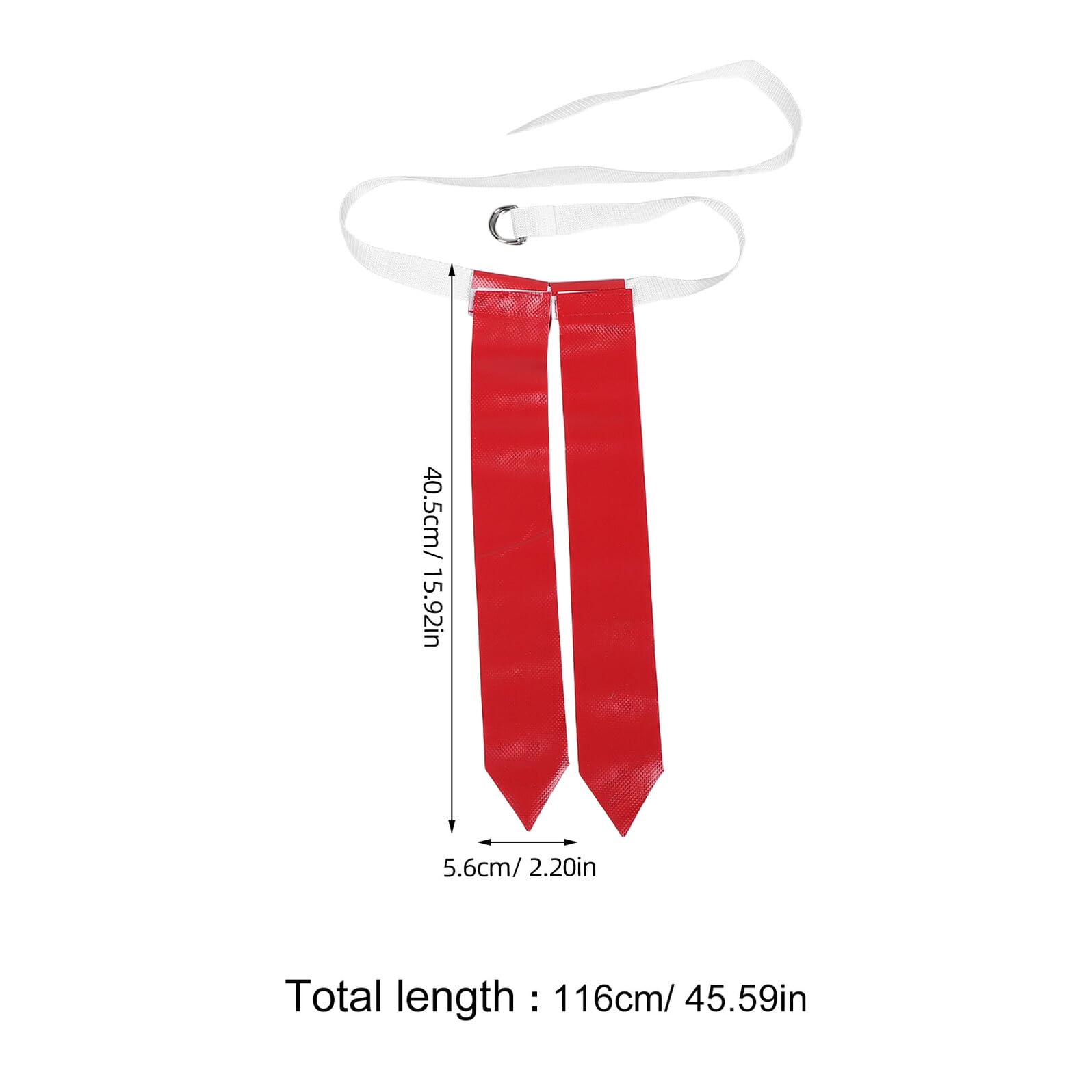 TOPBATHY Cinturones Ajustables de Fútbol Bandera 14 Piezas con Banderas Desmontables Rojas y Verdes Cinturones con Hebilla Doble D y Cierre de Gancho y Bucle para Entrenamiento y