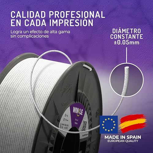 Filamento PLA HD Mármol 1,75mm 1kg para Impresoras 3D - Alta Precisión Dimensional - Fernando Cortés