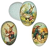ideal zum Verstecken von tollen Ostergeschenken oder natürlich auch als Oster-Deko geeignet / die 2 Teile des Osterei´s können auch einzeln gelegt und dekoriert werden