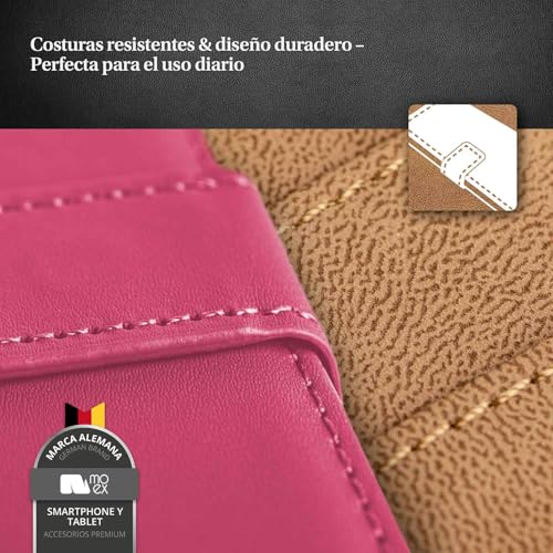Funda libro iPhone 12 Mini con tarjetero carcasa cuero vegano protección 360 grados moex 5