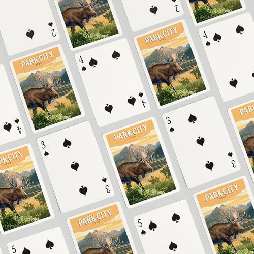 Lantern Press Park City Utah, Naipes Poker 52 cartas miniatura 4