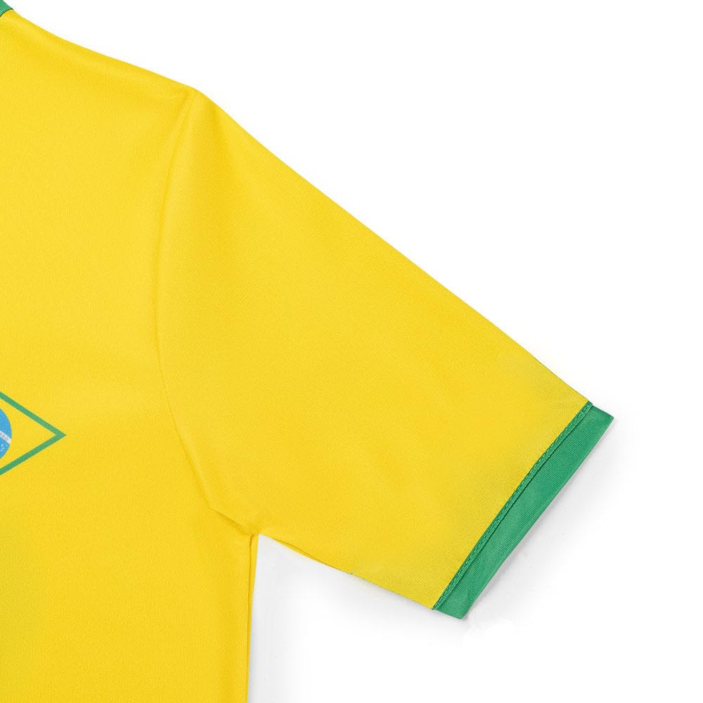 Brésil Maillot De Foot Domicile Pelé - Enfant et Adultes - Ensemble Foot