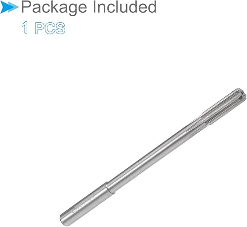 Miniatura 6 de Escariadores de máquina de fijación de 0.224 in de diámetro, precisión D4 de 0.224 in, cortador de fresado de flautas rectas de acero de cobalto M35