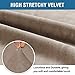 H.VERSAILTEX Stretch Velvet Sofa Covers for 3 Cushion Couch Covers Sofa Slipcovers Furniture Protector Soft with Non Slip Elastic Bottom, Crafted from Thick Comfy Rich Velour (Sofa 72