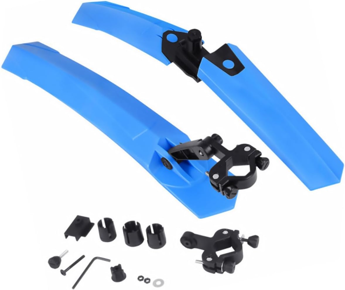 Bicycle Quick Release Mud Guard Lightweight Waterproof Bike Mudguard for Outdoor Cycling Blue Bike Protection for Mountain and Road Biking