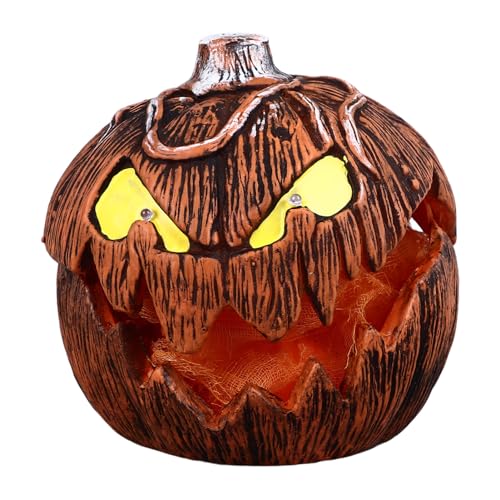 Image of 20cm Up Mechanism, LED Eyes, Talking Pumpkins for Halloween,Gourdo Jack O Lantern Decor, Voice Activated, Singing Pumpkin Lights for Indoor Outdoor Halloween Party Decorations