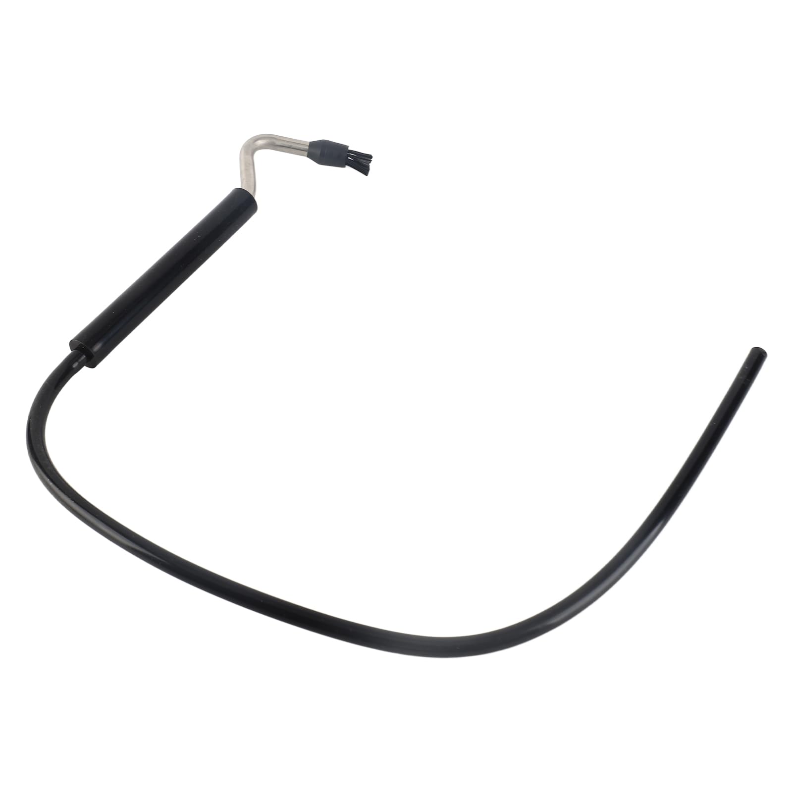 Cepillo de limpieza para cafeteras, cepillo de vapor a alta presión con cabezales de nylon y acero titanizado, manguera ajustable de 29,5 pulgadas con conectores dobles de