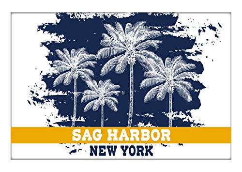 Sag Harbor New York Souvenir 2x3 Inch Fridge Magnet Palm Design