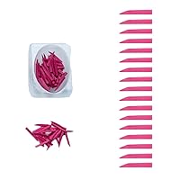 Vista 11 de 100 cuñas dentales de madera Cuñas de madera desechables - Verde (mediano)