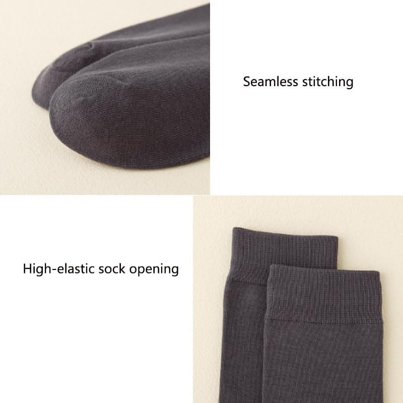 Men's Spring and Autumn Solid-color Mid-calf Socks Business Versatile Cotton
