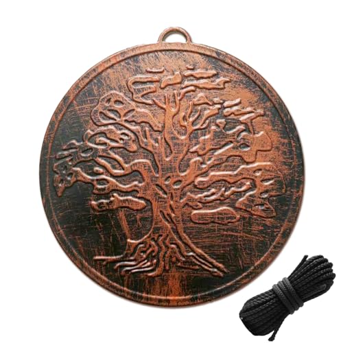 Replacement Wind Catcher Circular Vintage Tree of Life Decor with 16.4FT Nylon Cord 1MM Thick Metal Wind Chime Replacement Parts for Wind Chimes Hanging Decoration Ornament for Garden Patio Tree