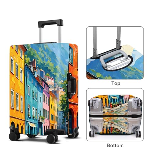 Luggage Cover Elastic Suitcase Cover Protector Fits 20-34 Inch Suitcase Travel Accessories (#22, M(24-26inch suitcase))2