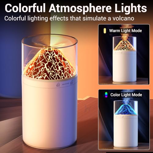 Volcano Humidifier, 300ml, 2 modos humidificación miniatura 2