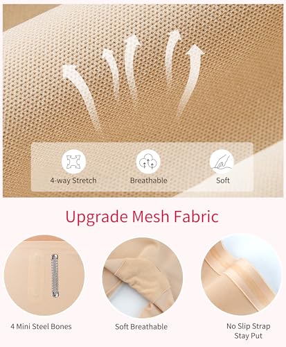 Gotoly Shapewear Tummy Control Mid-Waist Body Shaper Shorts Butt Lifting Panties Shapewear Shorts4