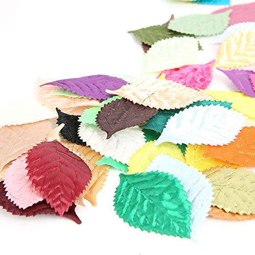 Folhas 100pcs, adesivo de pano flexível de alta qualidade, folhas artificiais de uso seguro, cores d