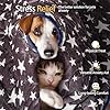 LaSyL Weighted Blanket for Pets | Thunder Blanket for Dogs Anxiety | Premium Soft Minky | Relaxation & Calming & Anti Anxiety | Blue Grey Star, Washable Medium 32" L x 40" W