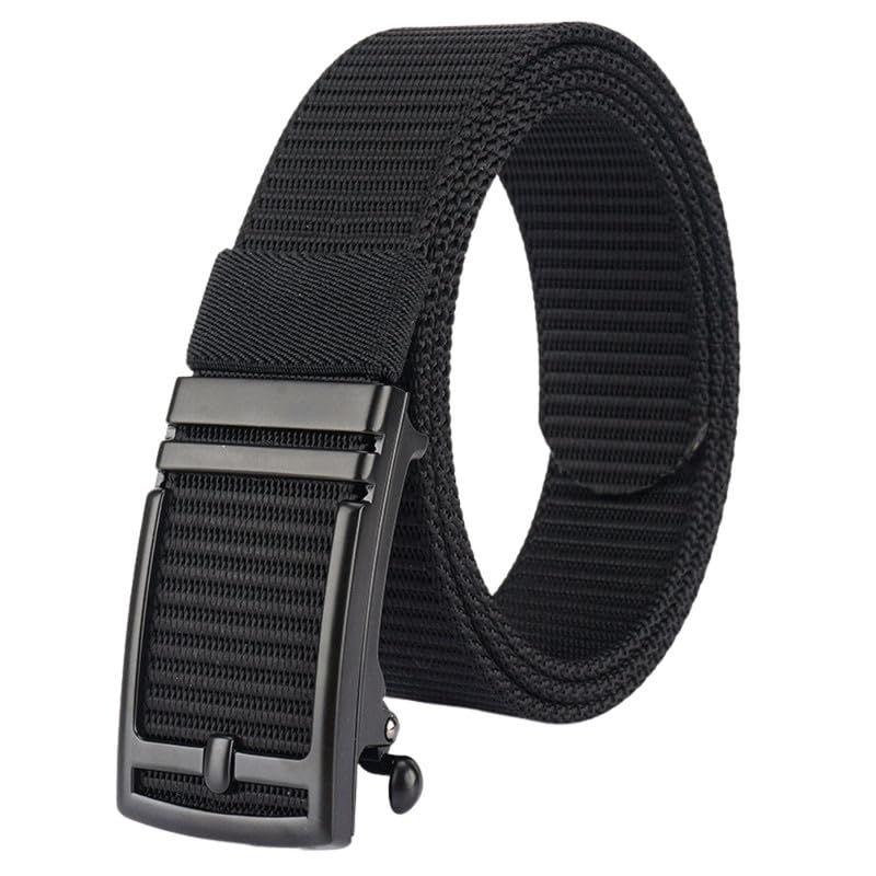 Ratchet Golf Belt for Men and Women | Nylon Web Tactical Belt with Automatic Slide Buckle-image-34