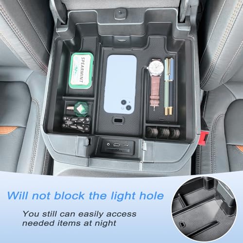 Image of Center Console Tray Compatible with 2019-2023 Chevy Silverado /GMC Sierra