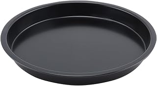 10 Inch Carbon Steel Nonstick Round Pizza Pan for Oven and Microwave, Easy Clean Baking Sheet for Pizza Pies and Bread
