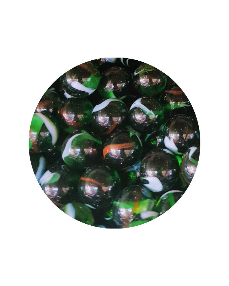 mesbilles - 25 Billes en Verre Clown : 24 Billes et 1 Calot