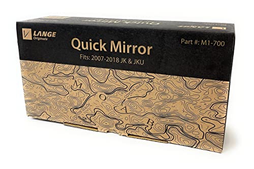 Lange Originals | Jeep Wrangler Mirror Quick Release | Compatible with 2007-2018 JK & JKU Jeep Wrangler