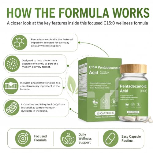 Dihivre Pentadecanoic Acid C15 Supplement