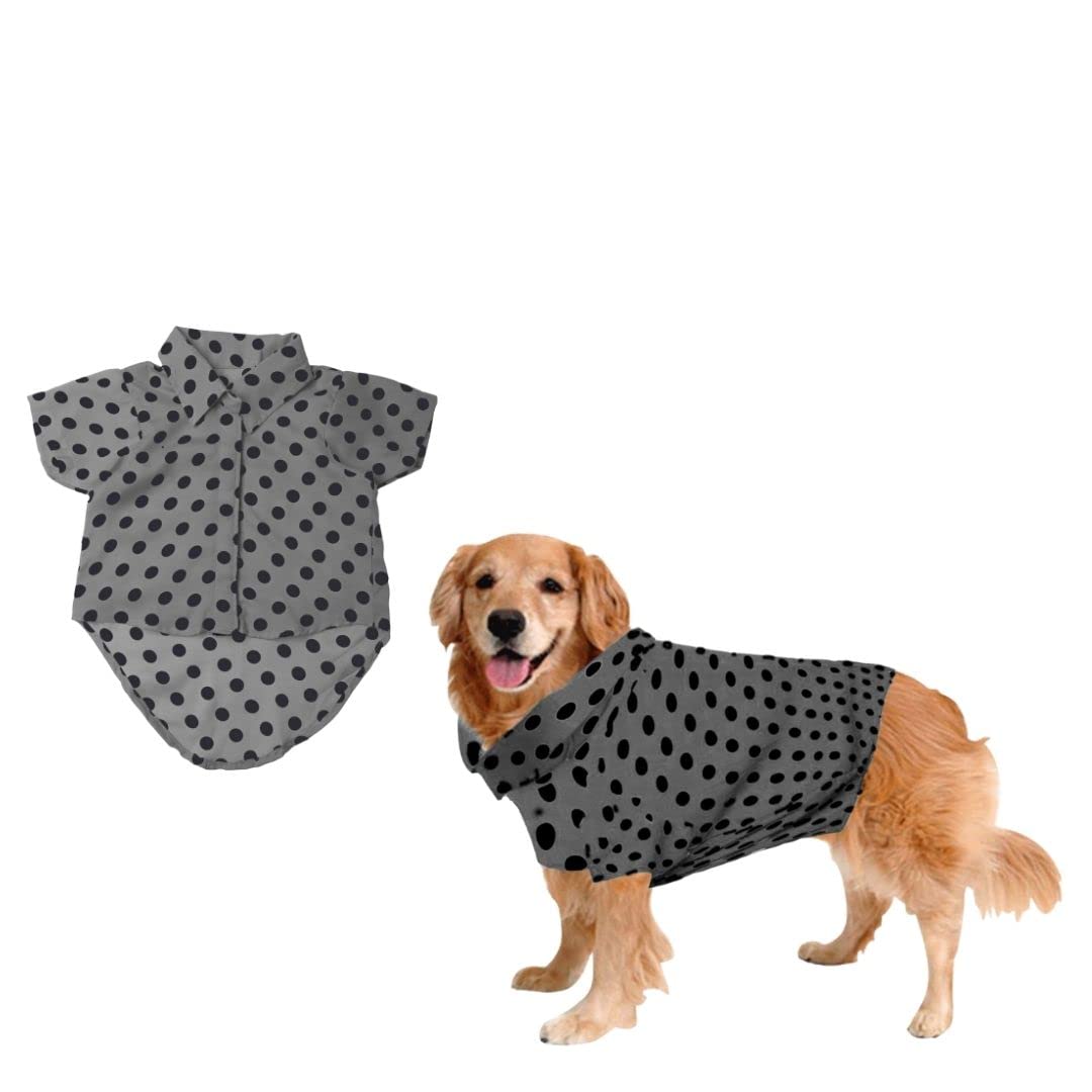 Sage Square Funky Soft Material Dog Shirt | Cool/Funky Print Pet || Soft Light Weight || Comfortable & Breathable Dog Clothing || Trendy Vest Outfit (XSmall - 12 inch, Polka Grey) (B0BD4F3SM2) Amazon Price History, Amazon Price Tracker
