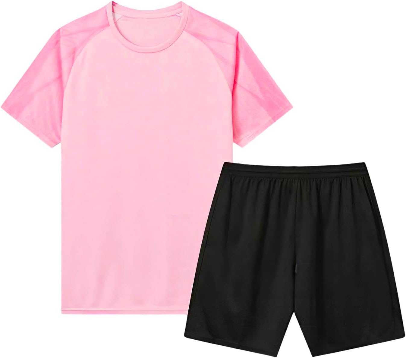 Running Shorts Set for Boys Athletic Mesh Short Sleeve Tshirt Soccer Active Sports Tops Bottoms 2 Piece Summer Outfit